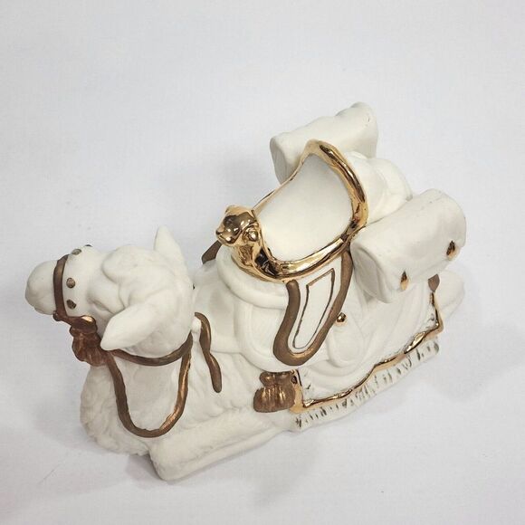 RAZ IMPORTS Nativity Holiday Bisque & Gold Camel Figure Replacement Figure - Picture 9 of 9